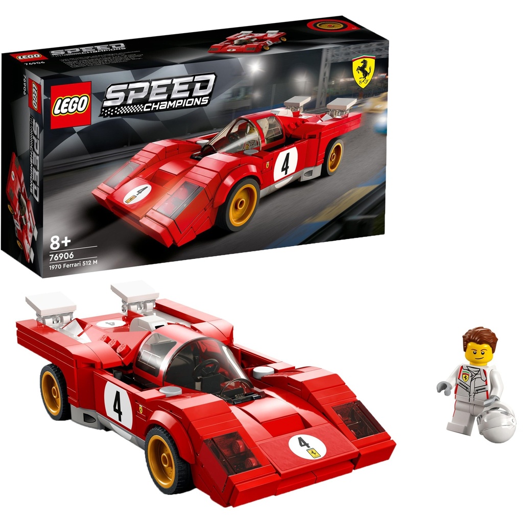 LEGO Speed Champions 1970 Ferrari 512 M Sports Car Toy (76906)